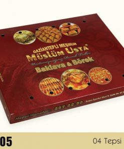 Baklava Tepsisi Kutusu