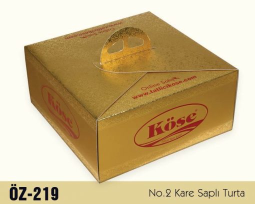 Kare Saplı Turta Kutusu - No:2