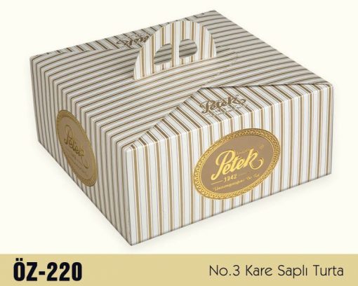 Kare Saplı Turta Kutusu - No:3